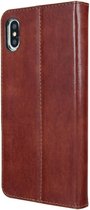 Valenta Booklet Leather Brown - Gel Skin iPhone Xs Max