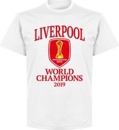 Liverpool World Club Champions 2019 T-shirt - Wit - XL