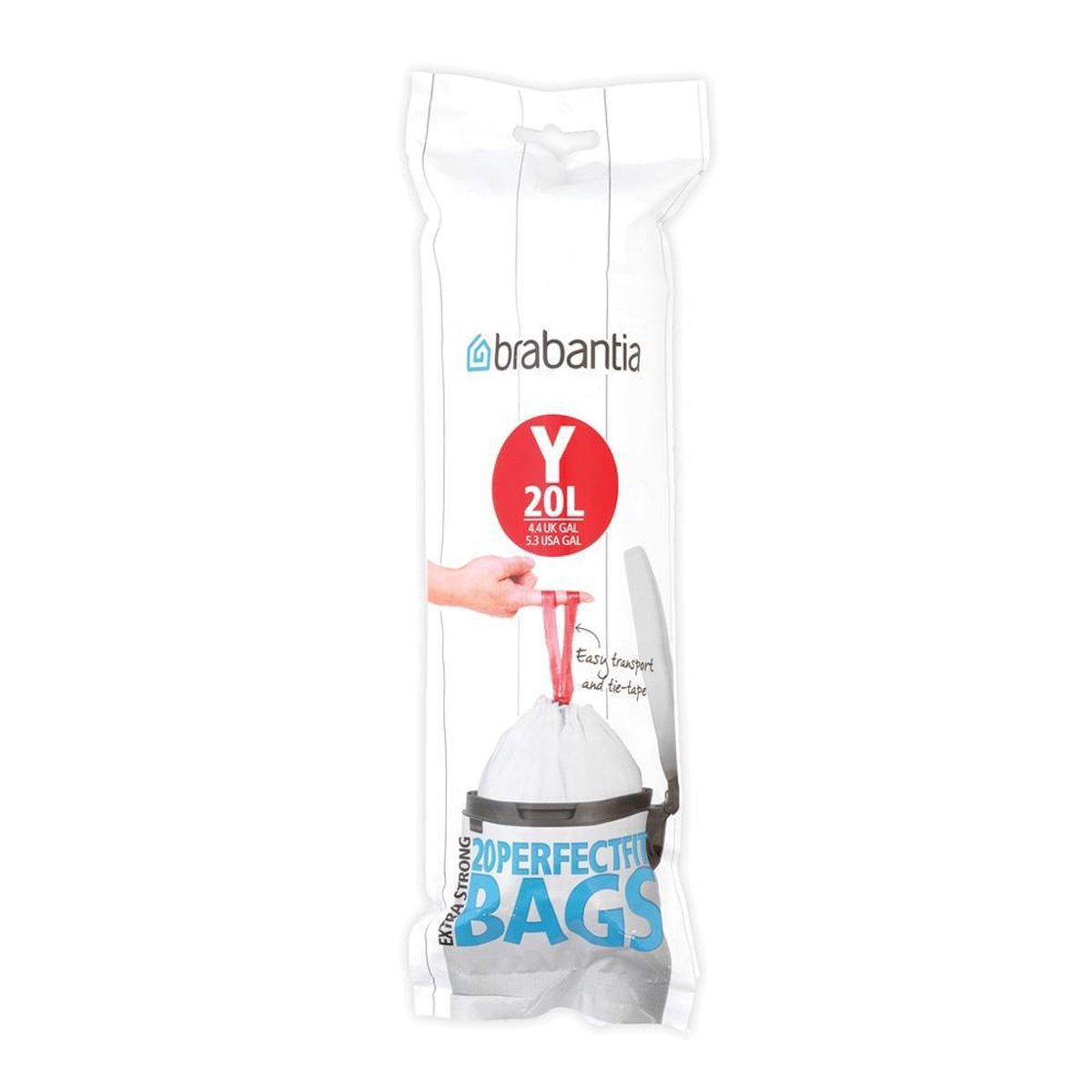 Goedkoopste Brabantia PerfectFit Afvalzak met trekbandsluiting - 20 l - Code Y - 20 stuks