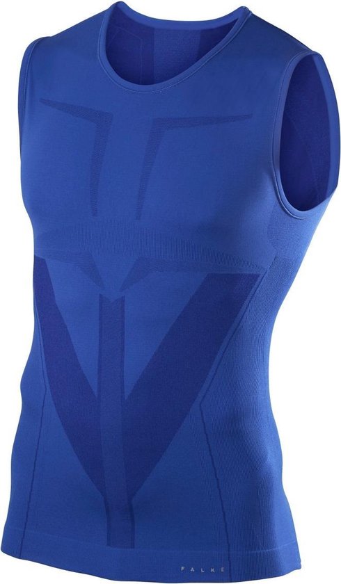 FALKE heren singlet Warm - thermoshirt - blauw (yve) - Maat: L