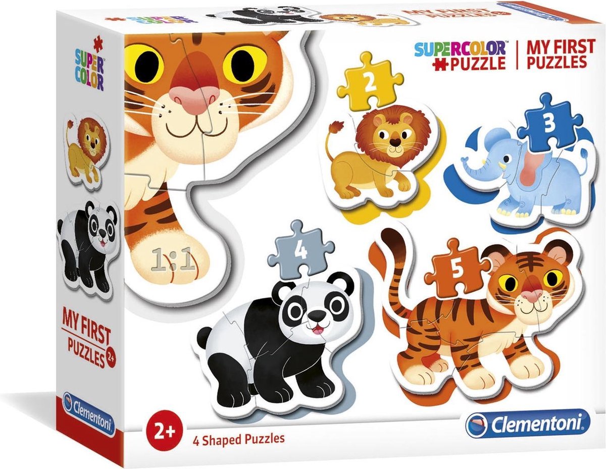 Clementoni - Puzzel - My First Puzzle - Wild Animals - 14 Stukjes - Puzzel Voor Kinderen - Vanaf 2 Jaar — afbeelding 7