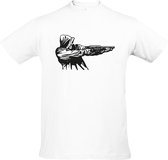 Merkloos Gangster - Hoodie - Pistool - Shotgun - Geweldadig - Agressief - Kwaad Unisex T-shirt S