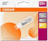 OSRAM LED (monochrome) EEC A++ (A++ - E) GY6.35 Pen 2.4 W = 28 W Warm white (Ø x L) 13 mm x 57 mm 1 pc(s)