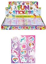 120 Stuks - Fun Stickers - Model: Unicorn - Eenhoorn - Uitdeelcadeautjes - Sticker Unicorns - Uitdeel Traktatie voor kinderen