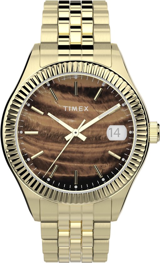 Timex Waterbury Legacy TW2T87100 Horloge – Staal – Goudkleurig – Ø 33 mm