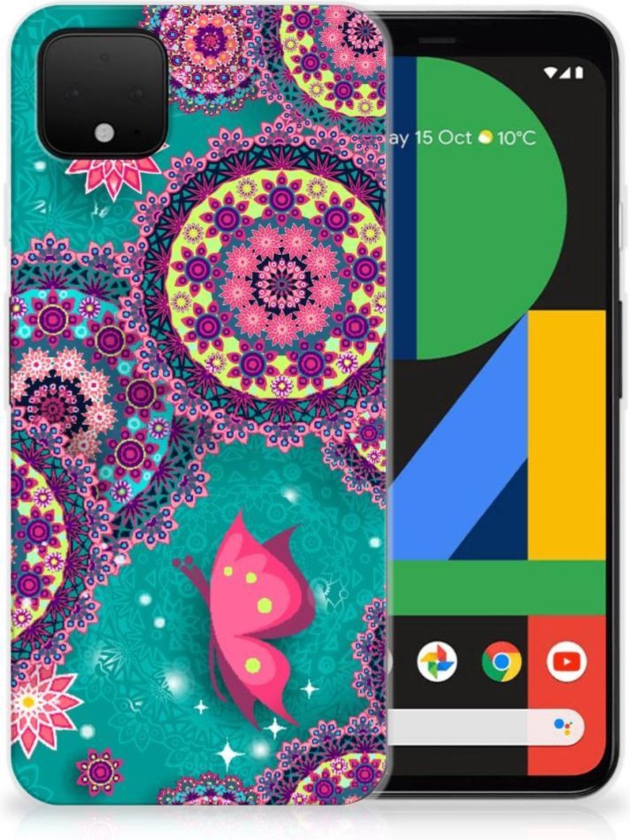 Google Pixel 4 XL Hoesje maken Cirkels en Vlinders