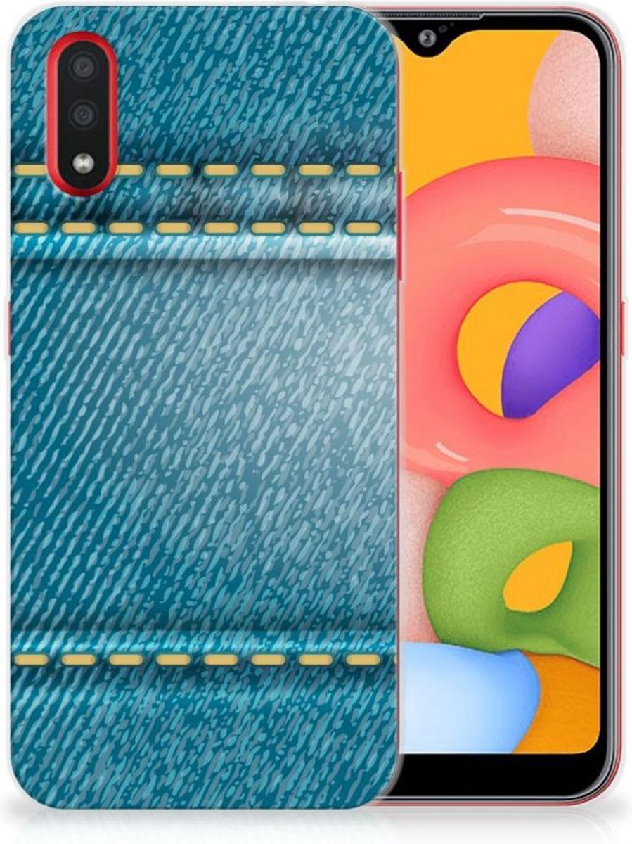 Samsung Galaxy A01 Silicone Back Cover Jeans