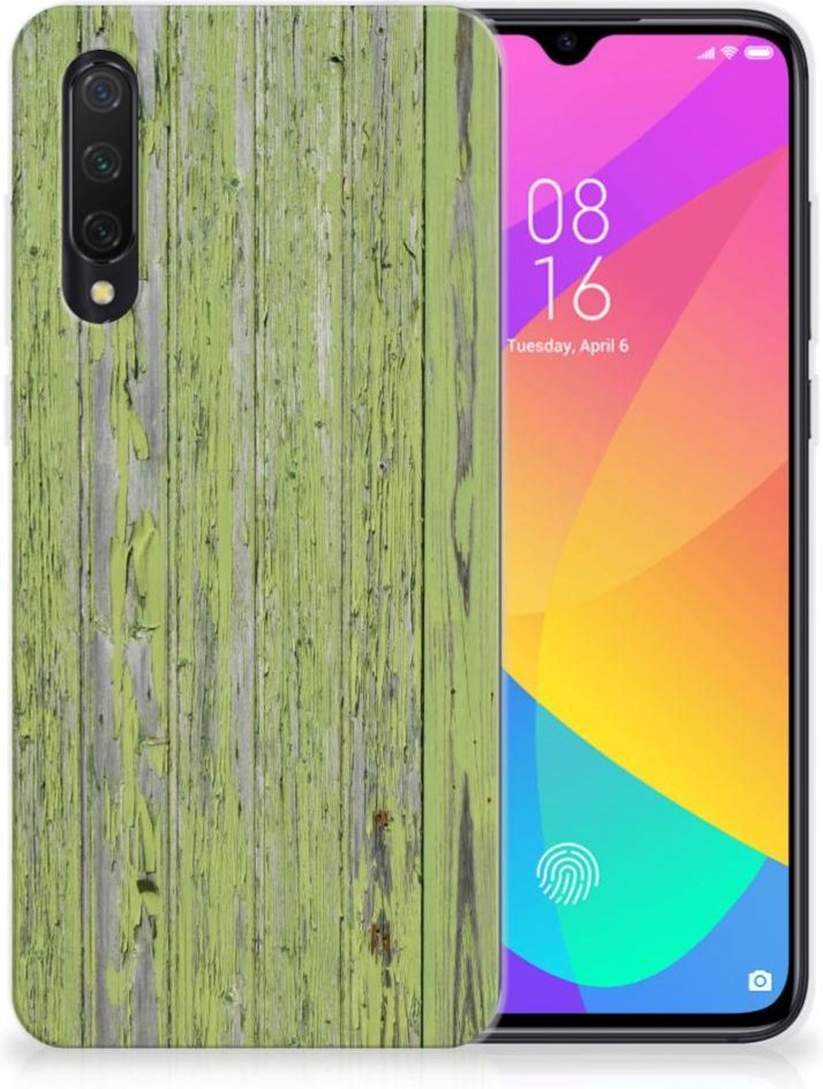 Xiaomi Mi 9 Lite Bumper Hoesje Green Wood