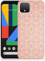 Coque Téléphone pour Google Pixel 4 Coque de Protection Motif Orange