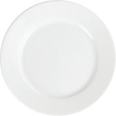 Olympia Whiteware borden met brede rand | 16,5 Ø cm | 12 Stuks