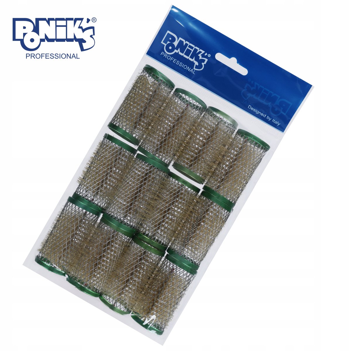 Poniks Metalen Haarrollers met Borstel - Opengewerkt - 32mm 12st