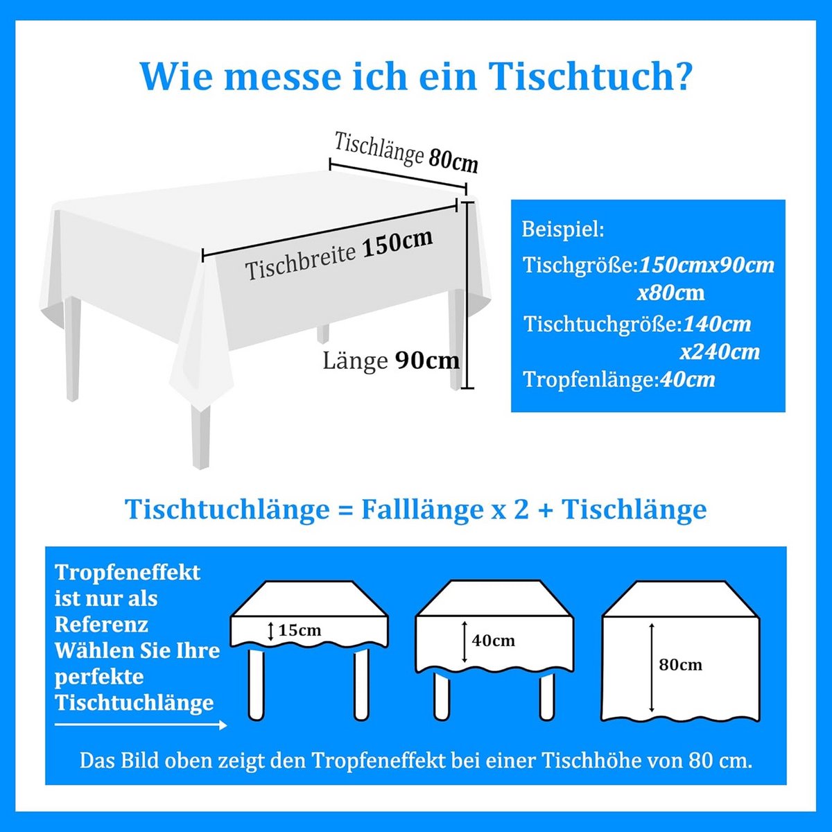 Wit Rechthoekig Tafelkleed 100% Gewassen Katoen 140 x 200 cm - Hoge Kwaliteit