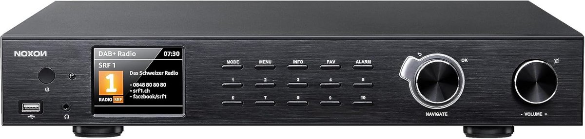 Internetradio met DAB+, FM, Spotify Connect en Bluetooth - Onderbouw Muziekstreamer