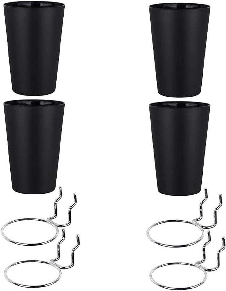 4 Sets Opbergbakjes met Haakjes en Ringen voor Gatenbord - Organizer Accessoires