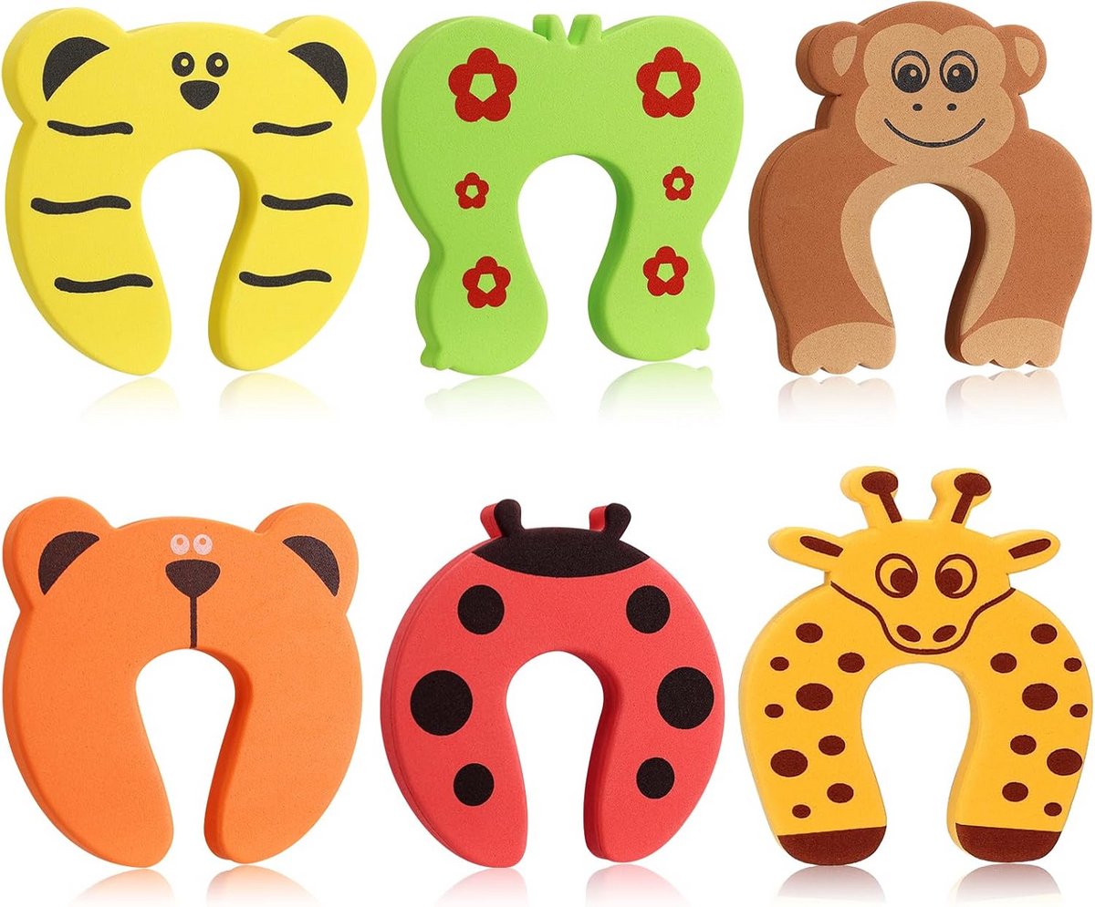 6 Delig Anti-Klem Deurblokken - Veilige Deurstop voor Kinderen en Huisdieren