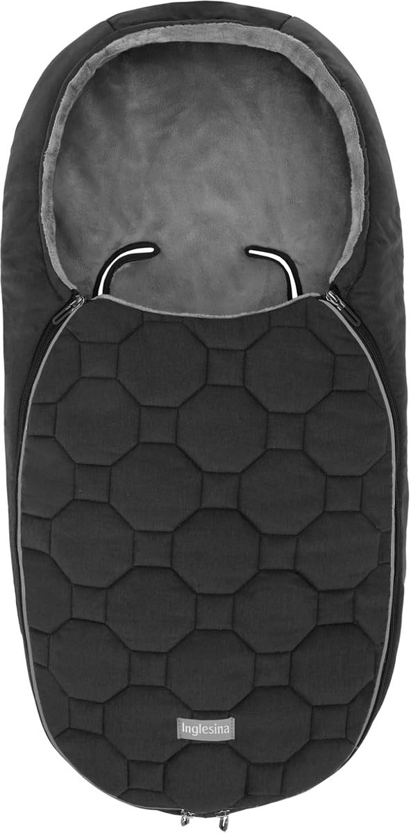 Warming voetenzak voor kinderwagen zwart wintermuff baby