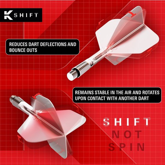 Target K-Shift Black NO6 - Dart Flights van Merkloos — afbeelding 5