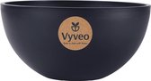 Vyveo - Bloempot Bolla - 30x15 - Zwart - Bloempot voor binnen en buiten - Lichtgewicht - Breukbestendig - Vorstbestendig - UV-bestendig