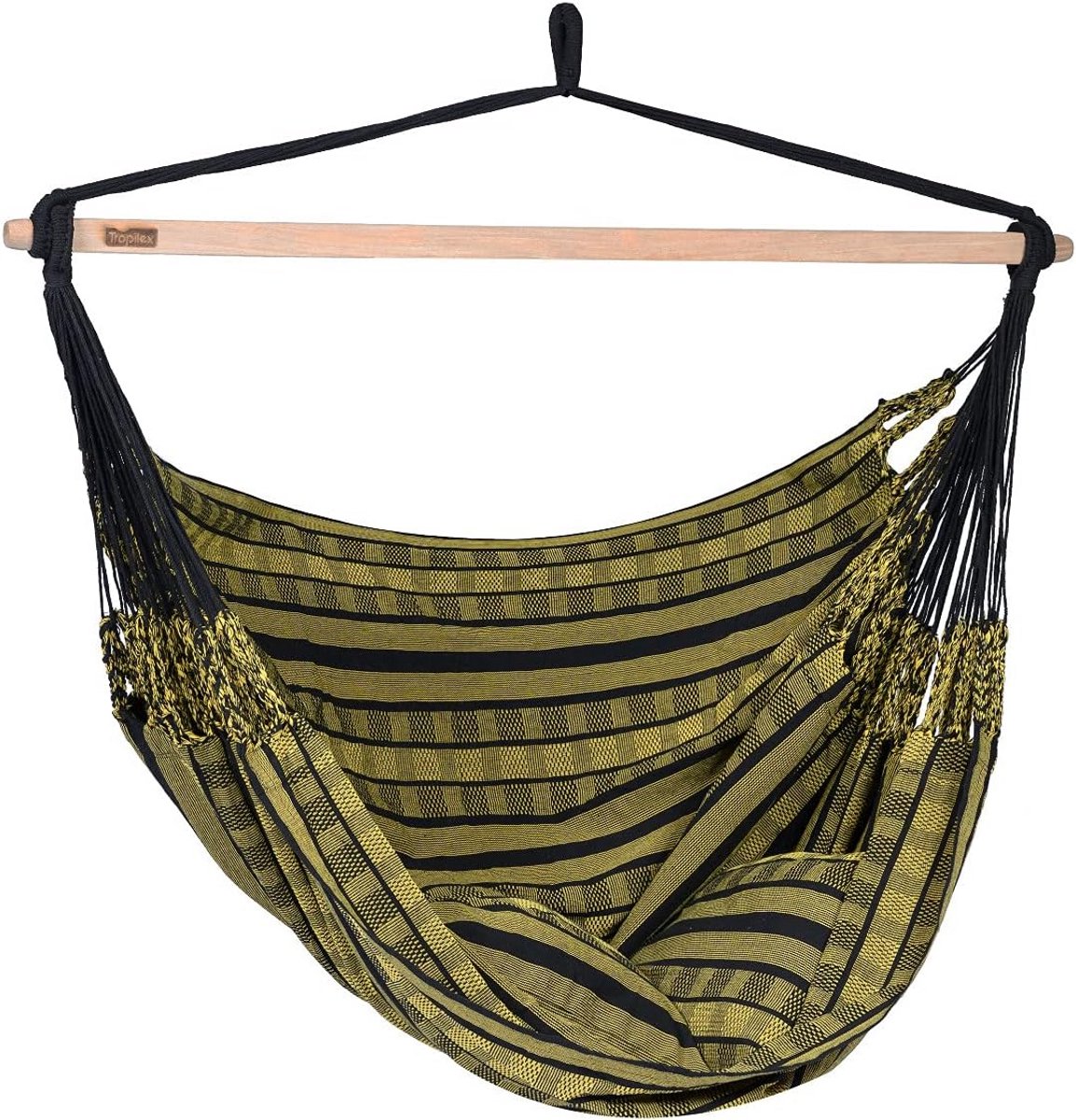 Black Edition Gold hangstoel - zacht & comfortabel met katoen-polyesterweefsel