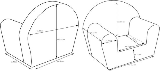 Kindersofa en Pluchen Fauteuil voor Kinderkamer - Geschikt voor Peuters vanaf 2 Jaar — afbeelding 5