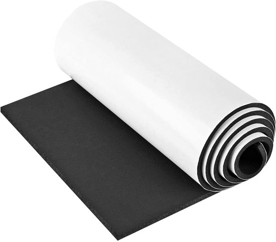 Cellular rubber foam zelfklevend - zwart - 300mm (B) x 6mm (D) x 2m (L ...