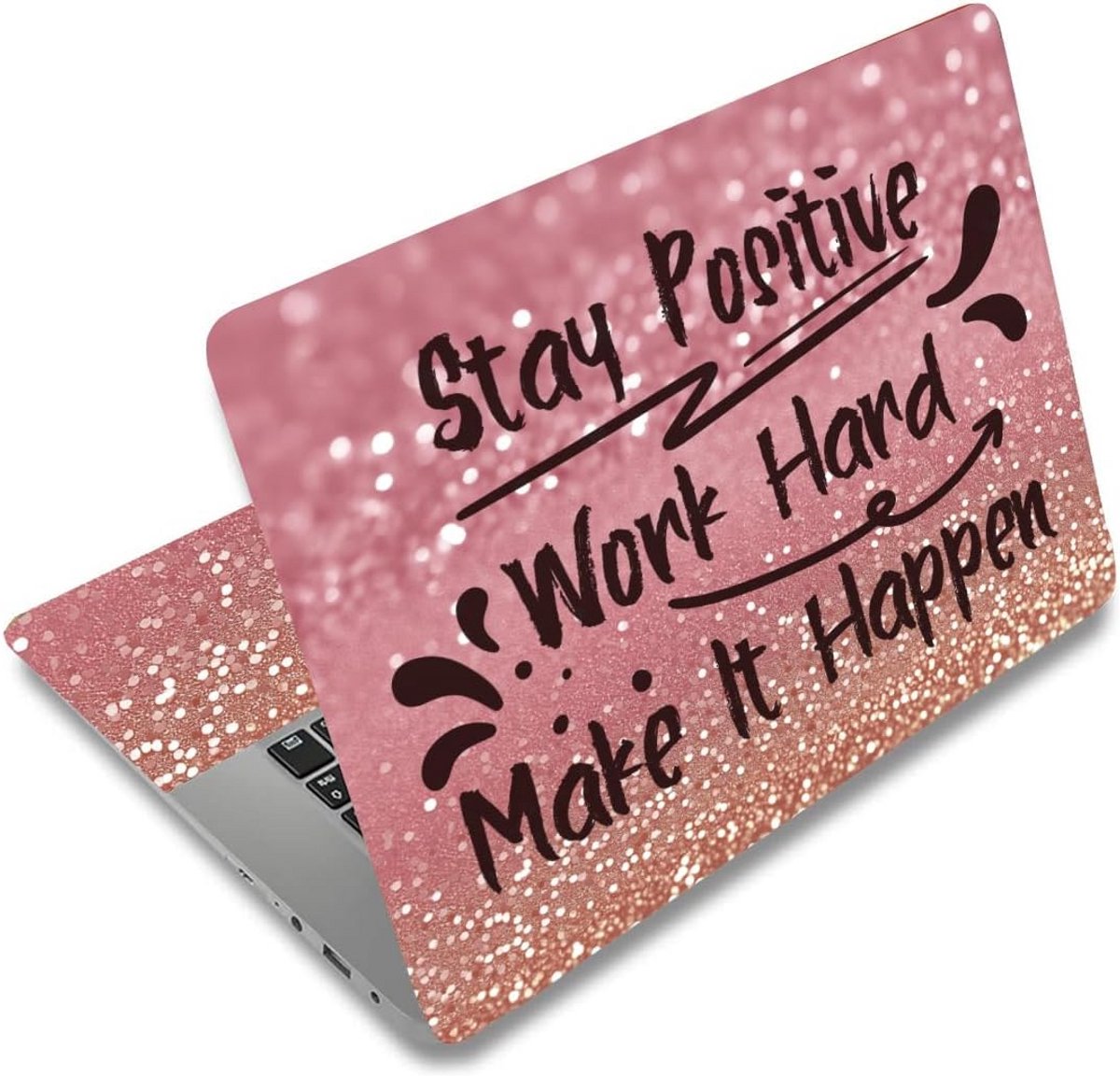Laptop Skin met Motiverende Text - 11.6 inch tot 15.6 inch - Vinyl Sticker - Stof- en Waterafstotend - Herbruikbaar