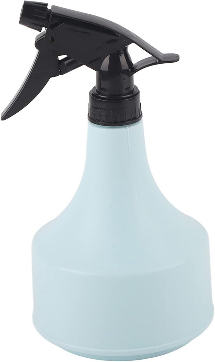 Gieter 600 ml met sproeier kunststof modern compact voor vetplanten bonsai irrigatie binnen buiten blauw