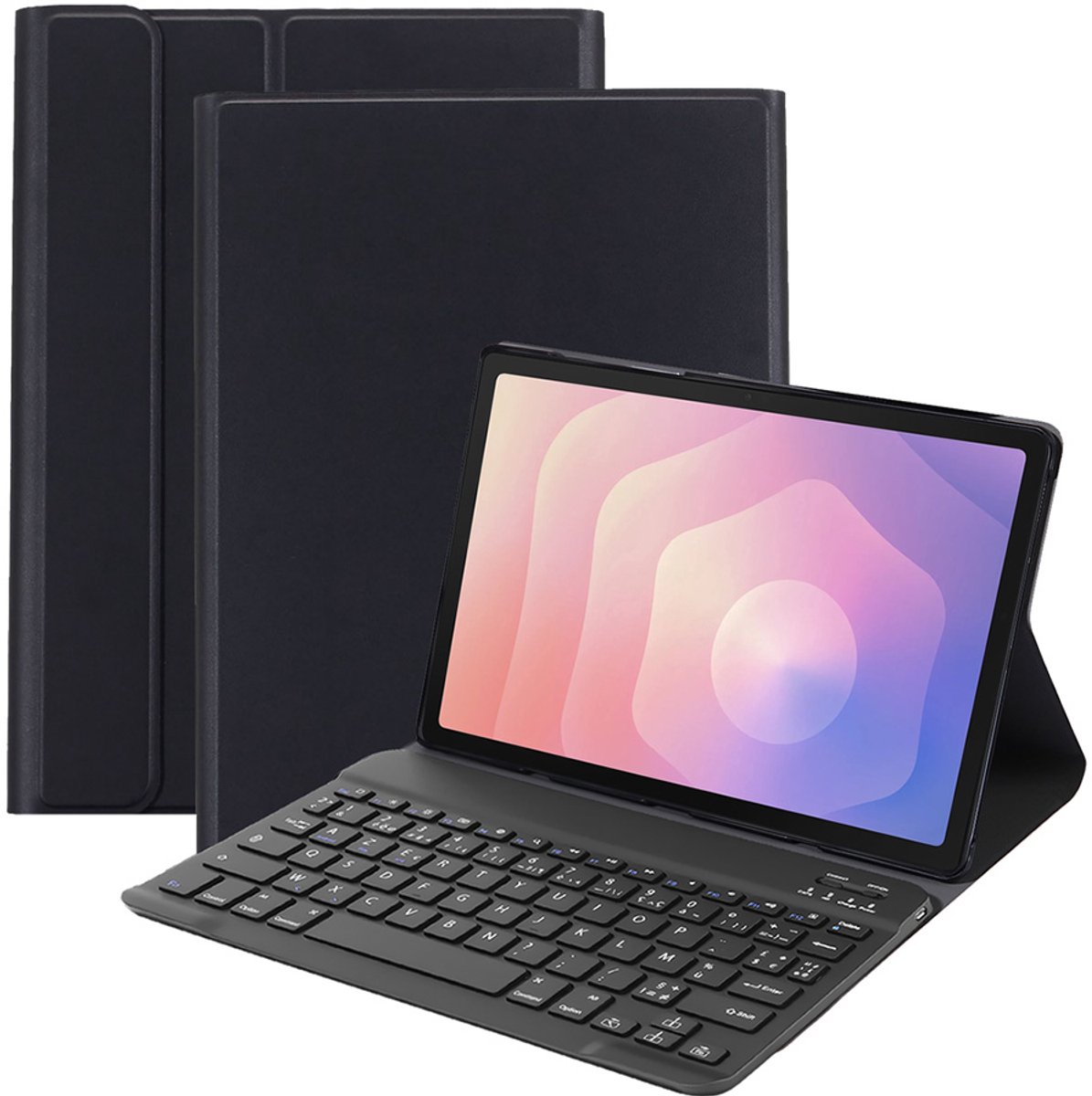 Just in Case tablet Hoes met Toetsenbord geschikt voor Samsung Galaxy Tab S11 - AZERTY Bluetooth Keyboard Case - Zwart