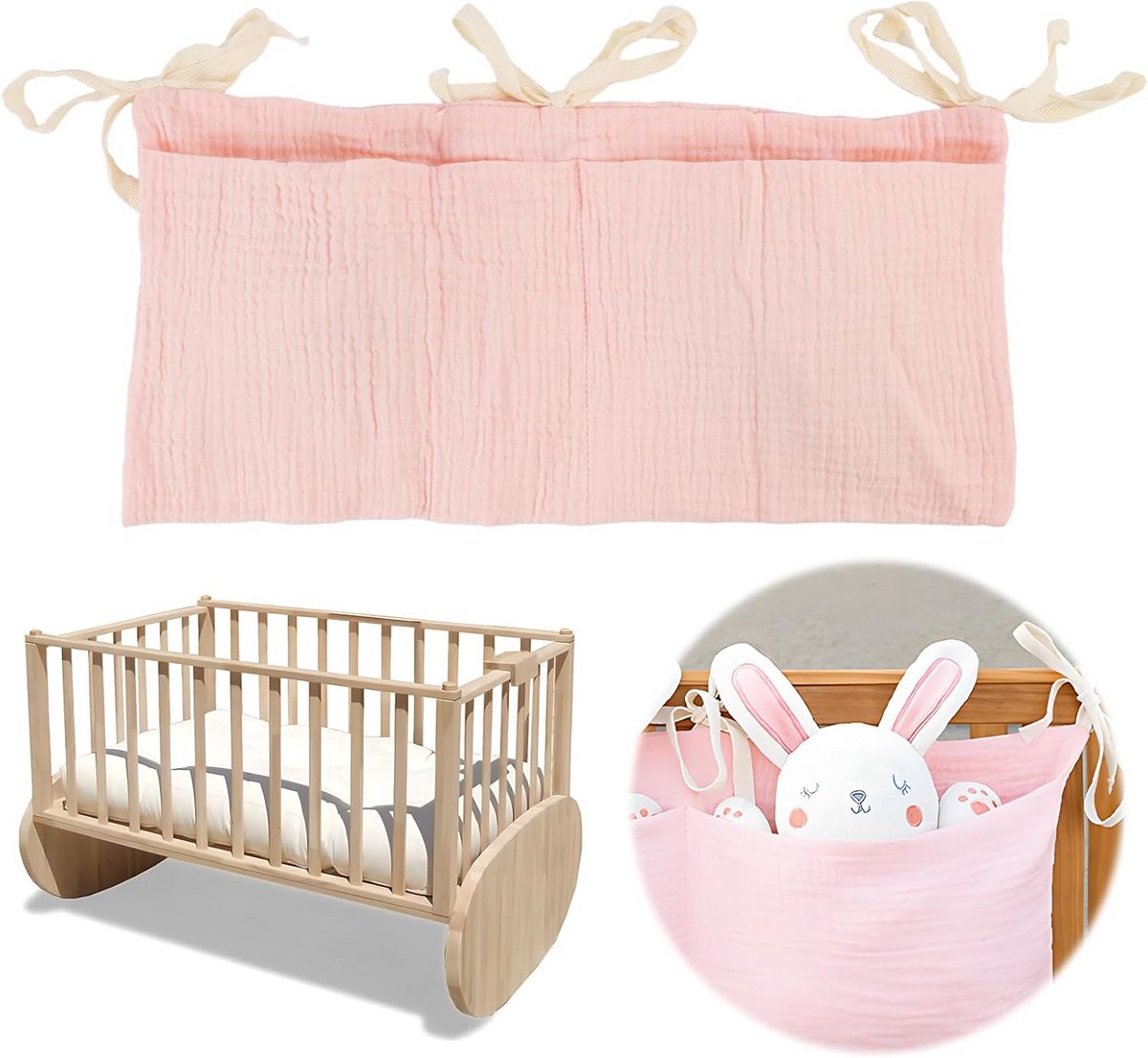 Slaapkamer Organizer voor Baby - Hangende Bergruimte voor Luiers en Speelgoed - Maat 40 x 20 cm