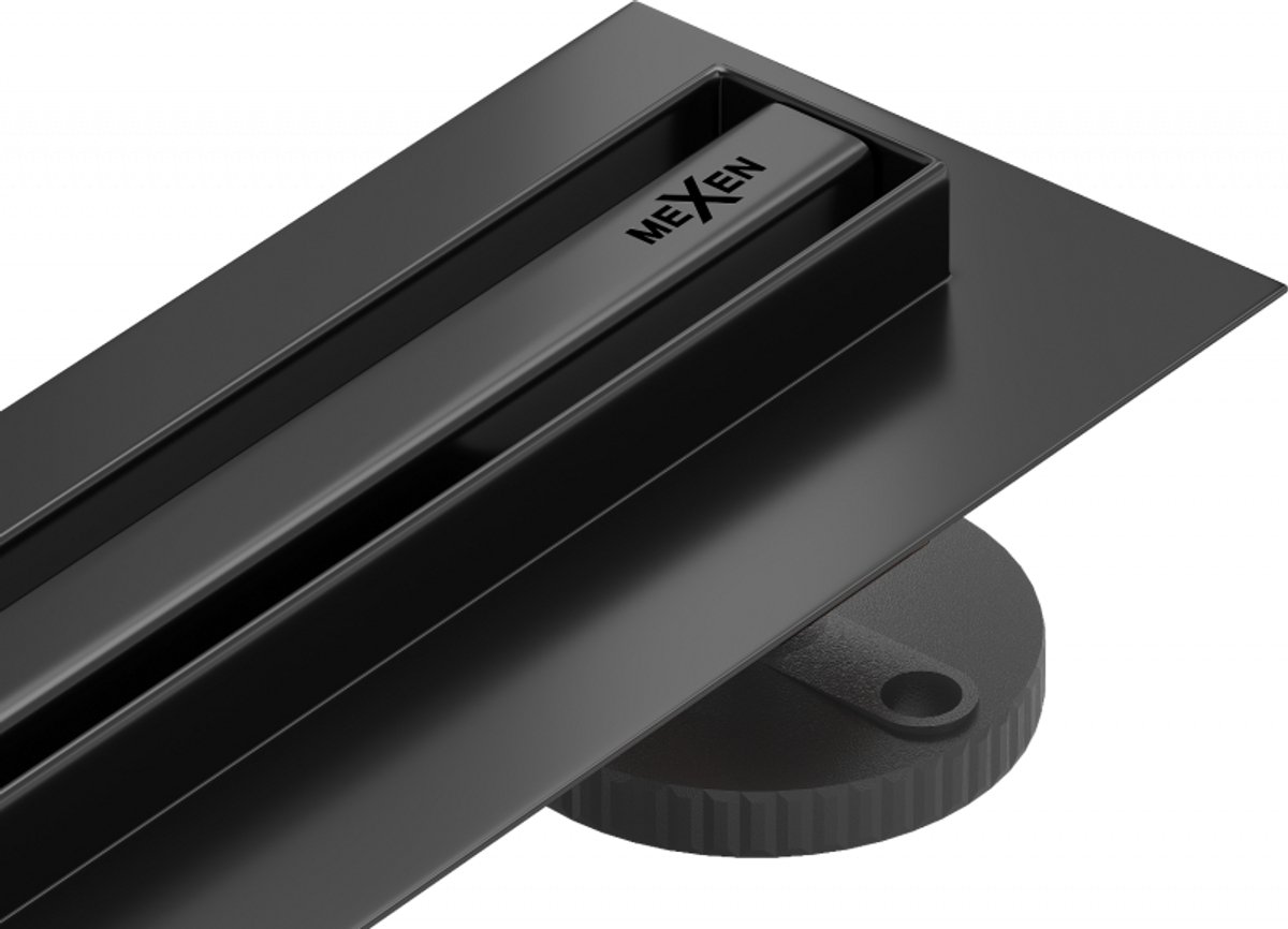 Mexen Flat 360° Slim lineaire draaigoepening 110 cm, zwart - 1741110