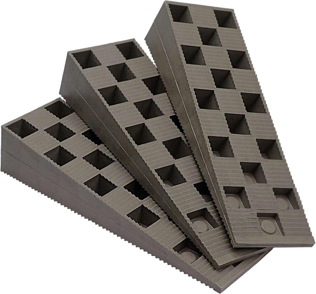 10x Kunststof Nivelleerwiggen - Geribbelde Stelwiggen voor Afstand en Uitlijning (149x45x30mm)