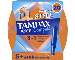 Tampax Tampons Pearl Compak Super Plus Applicator - 20 stuks