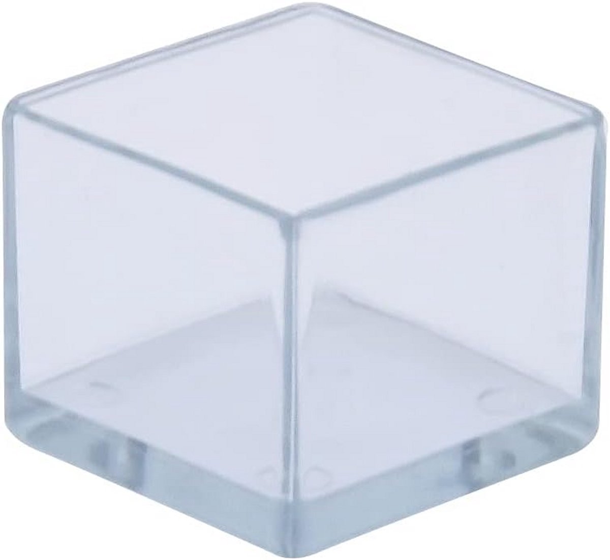 12 Stuks Stoelpootjes Transparant Vierkant - Beschermdoppen voor Meubels en Vloeren (30x30mm)