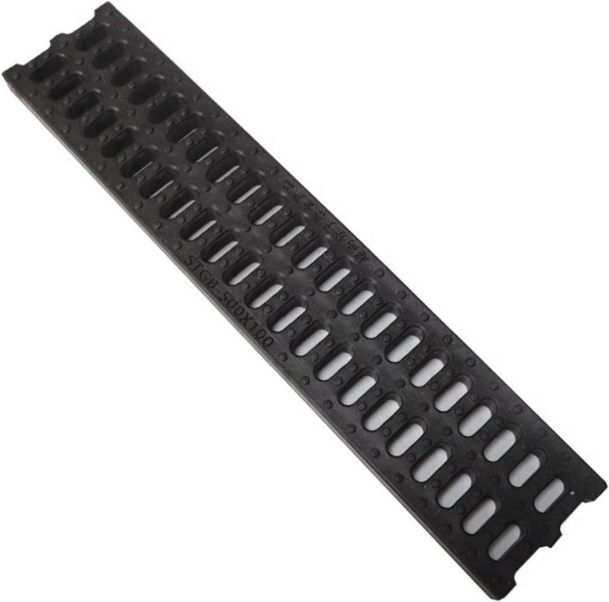 Afvoergoot met rooster 10cm breed HDPE voor terras en oprit
