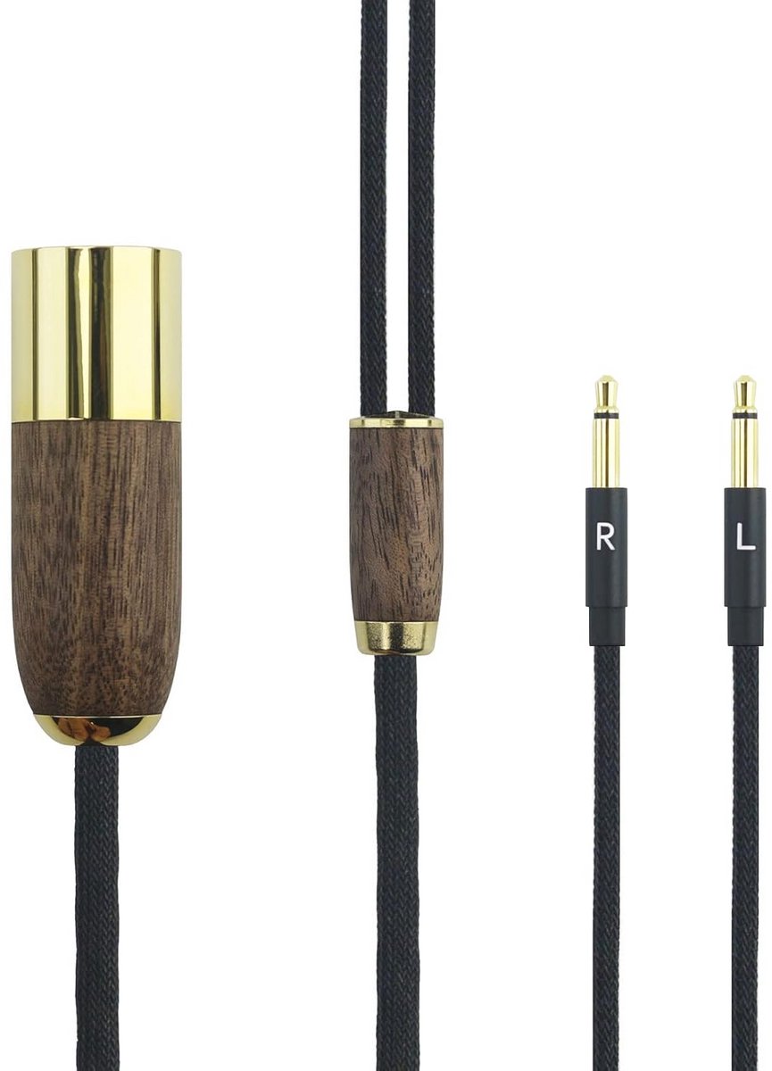 4-Pins XLR Gebalanceerde Vervangingskabel voor Hoofdtelefoon - OCC Koper Zilver Verguld