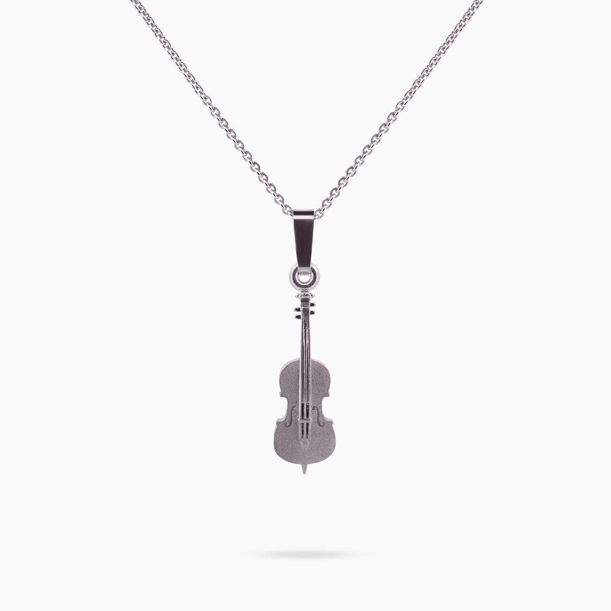Pinchme Charms - Cello bedel – Warmte in toon, kracht in vorm - Echt zilver - Handgemaakt in Nederland - Luxe cadeauverpakking - Ketting Sieraden