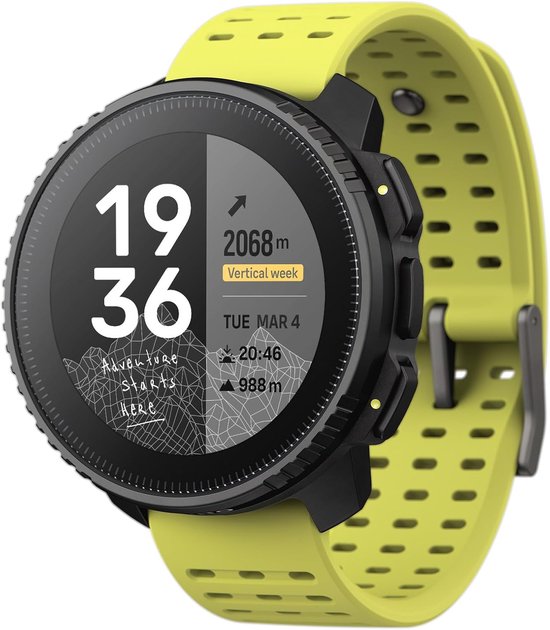 SUUNTO Vertical: avontuurlijk GPS-horloge, groot scherm, offline kaarten, opladen op zonne-energie