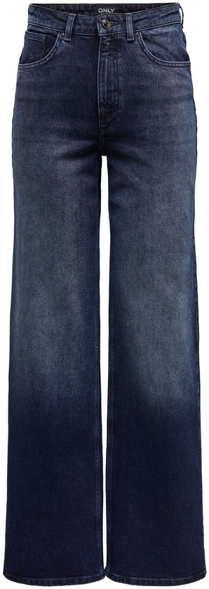 Only Jeans Onljuicy Hw Wide Dnm Rea929 Noos 15338894 Blue Noir Denim Femme Taille - W30