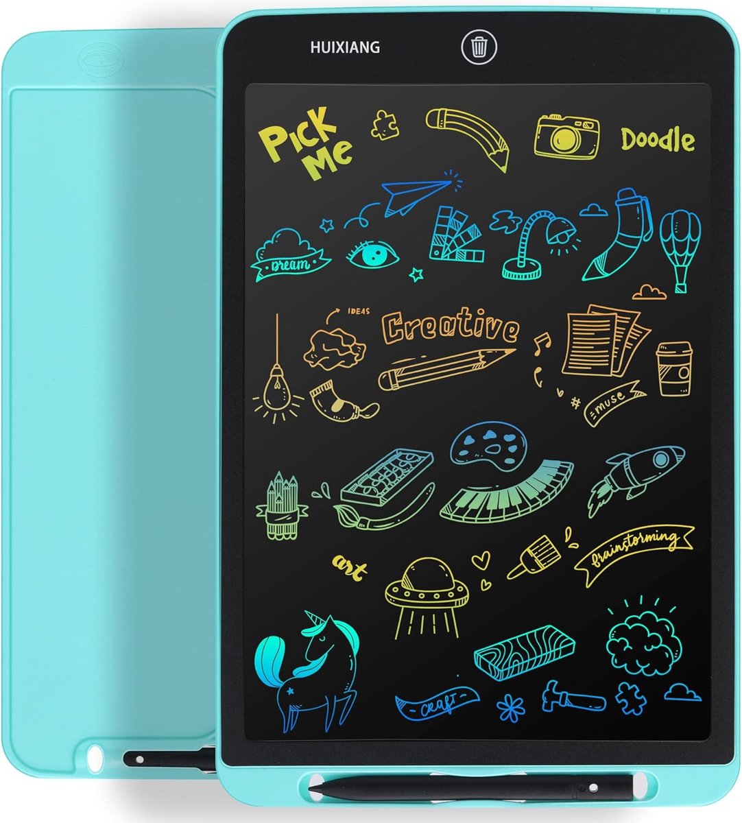 Groot LCD Tekentablet voor Kinderen en Volwassenen - Kleuren, Wisbaar Tekenbord als Cadeau