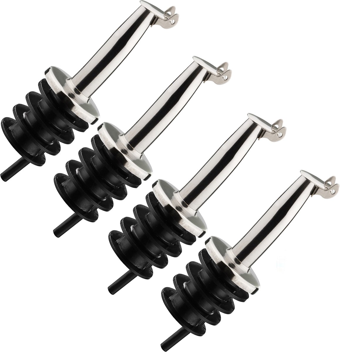 Westmark 4 schenktuit »Inox Gastro«, kort + 4 reserve kurken, 457022E3