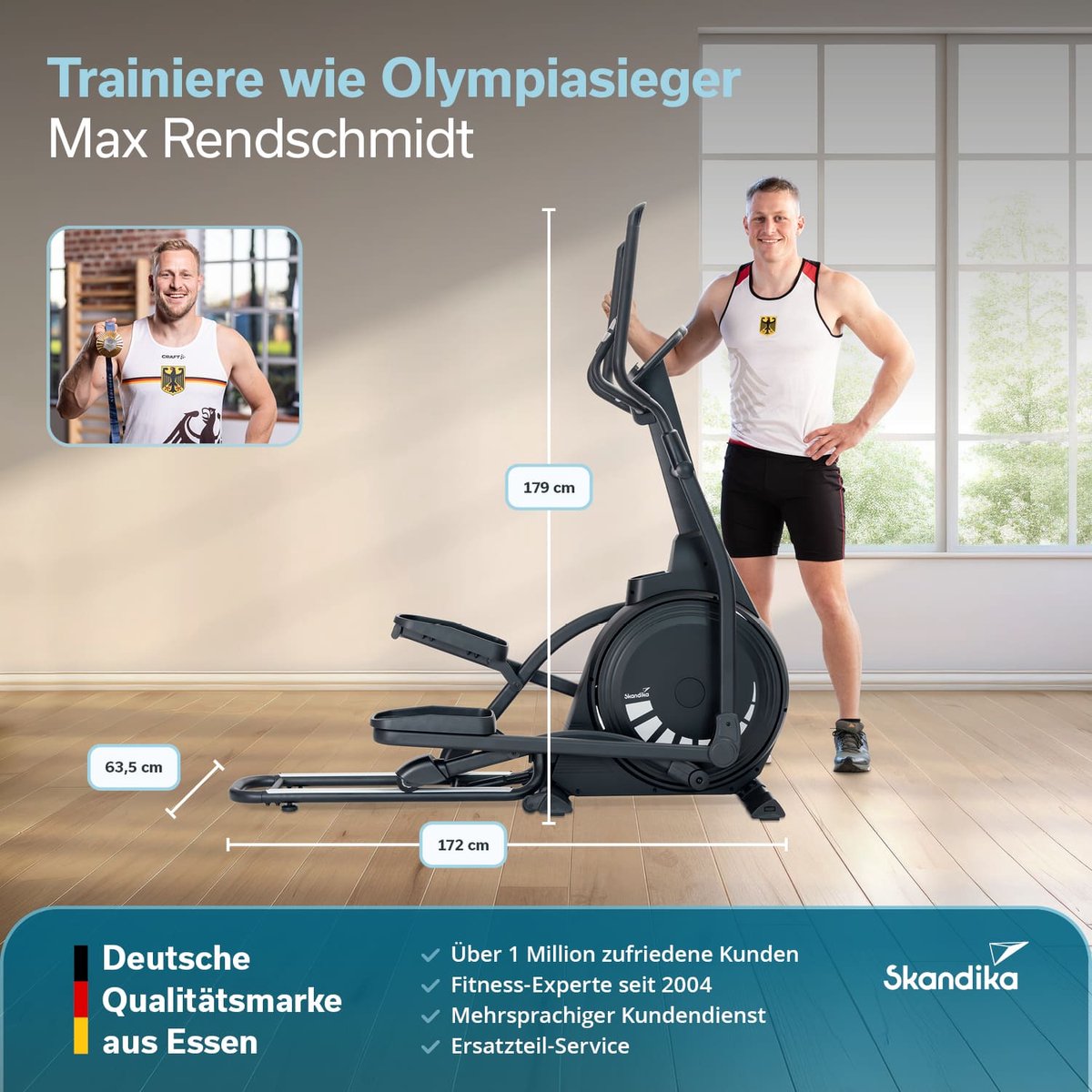 Skandika Carbon P23 Crosstrainer SET - Crosstrainer - afbeelding 2