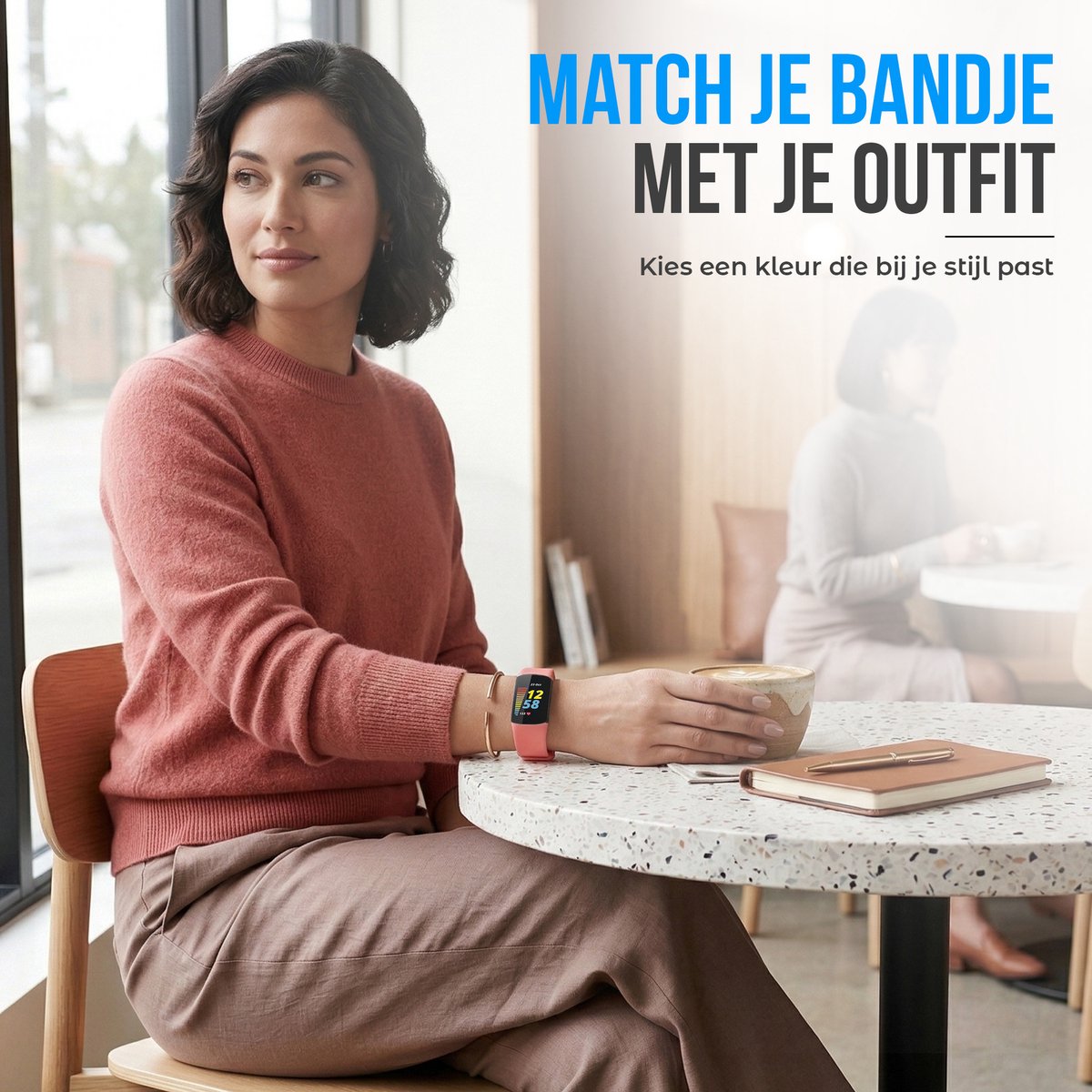 Fitbit Charge 5/6 Siliconen Bandjes Set van 6 Kleuren thumbnail 5