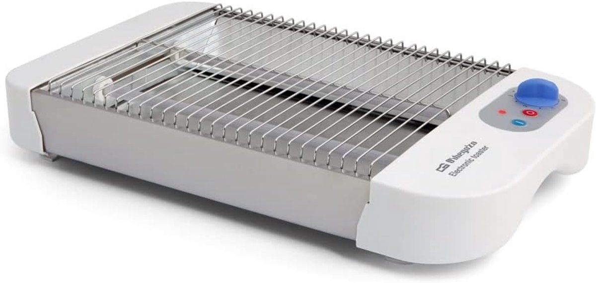 Horizontale Broodrooster met Opwarmfunctie en Kruimellade - 600W