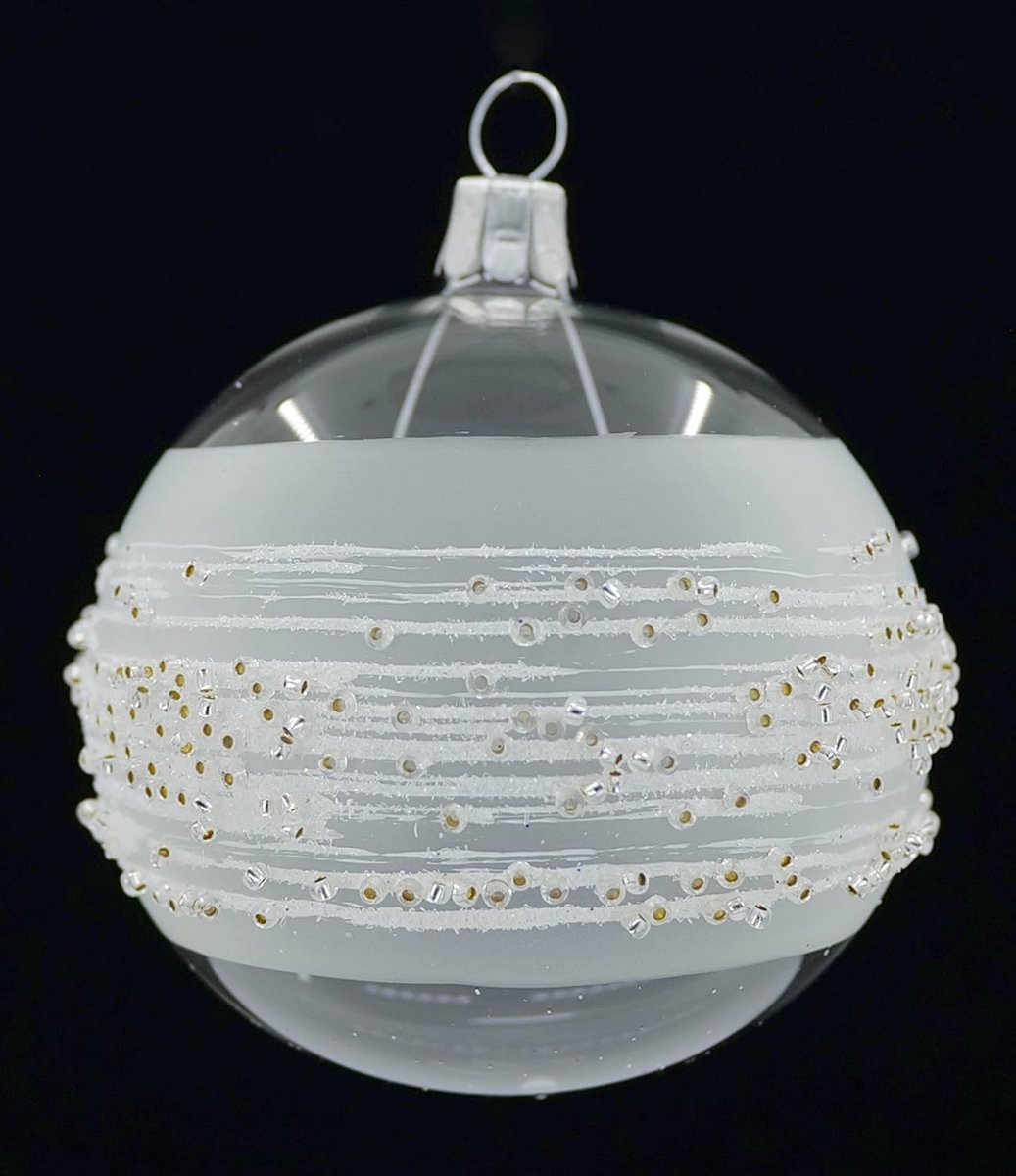 Kerstballen Set - Decoratie Ballen - Kerstboom Versieren - Mondgeblazen Glas - 6 Stuks 7 cm - Multicolor