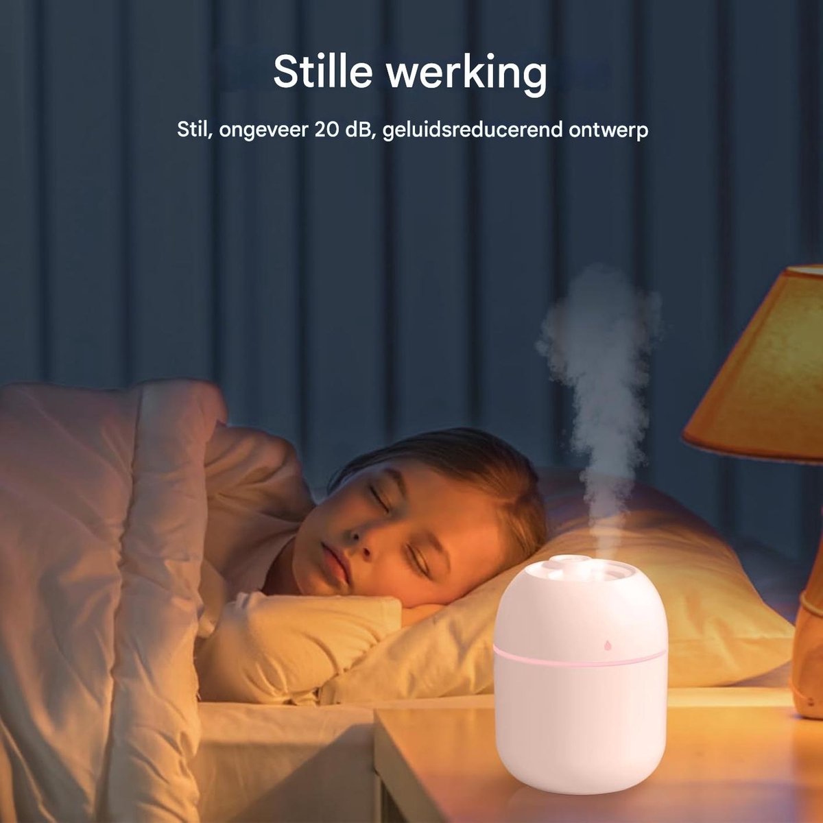 TENZHVXI - Luchtbevochtiger - Nachtlampje - Draagbare En Compacte Ontwerp Met Continu En Intermitterend Mistmodus - 1 Stuk - Voor Slaapkamer, Kantoor, Auto En Planten - Roze — cadeau in Wonen & Interieur - foto 6