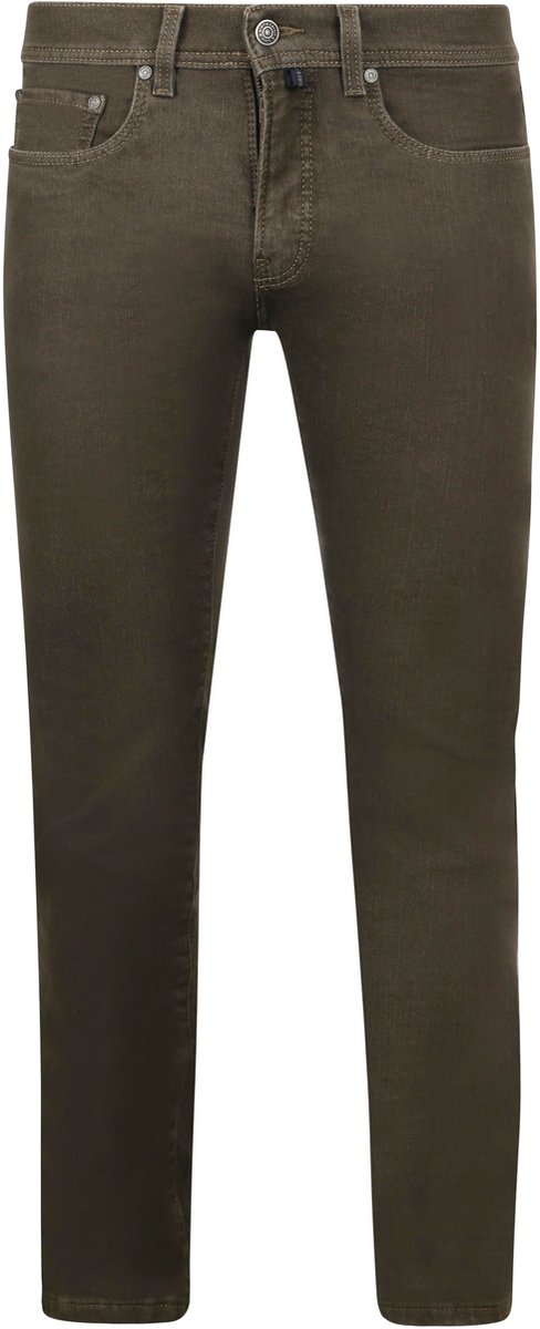 Pierre Cardin Broek Lyon Tapered Raw Bruin - Maat W 36 - L 32 - Heren - Five-pocket broek