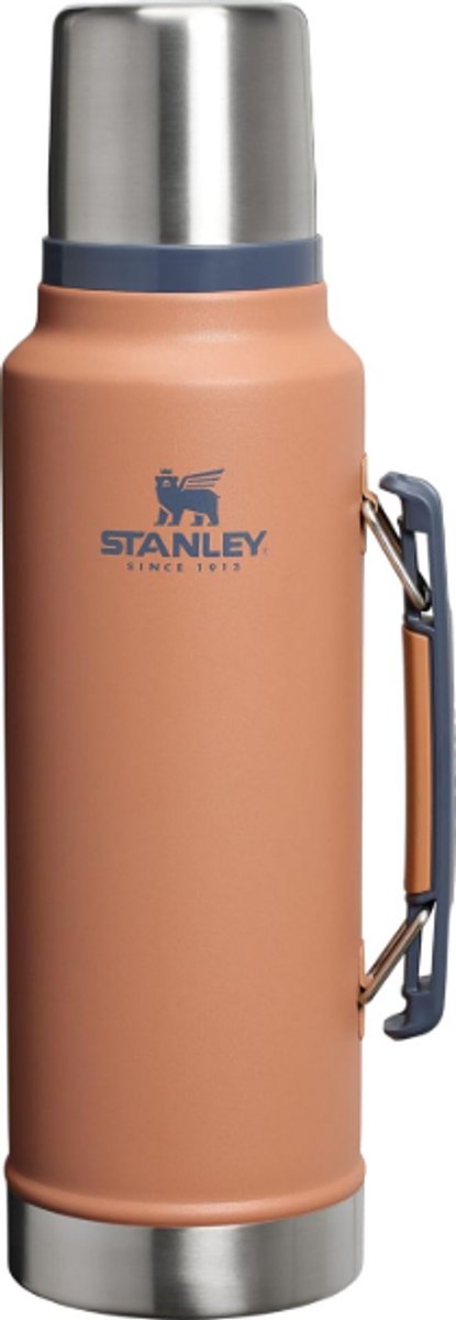Stanley Classic Legendary Vacuum Bottle 1.4L (Toast) – Thermosfles RVS – Dubbelwandige Vacuüm Isolatie – Lekvrij – Houdt Drank 24 Uur Warm/Koud – Duurzame Outdoor Drinkfles