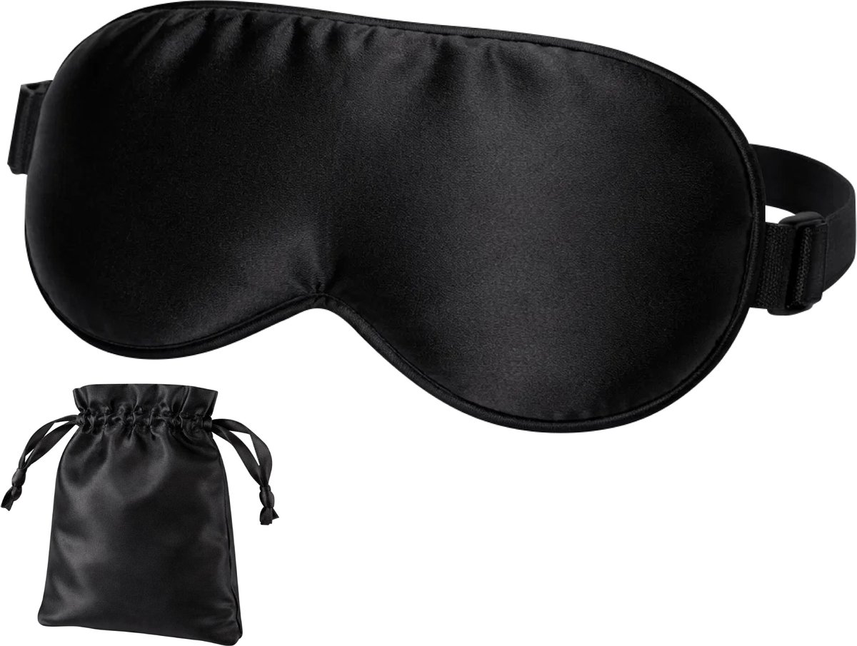 Nuvance Slaapmasker - Zijden - Oogmasker - Verstelbaar - Ademend Ontwerp - voor Mannen & Vrouwen - Slaapmaskers