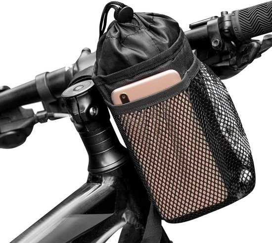 Bidonhouder voor Fiets - 23,5 × 11 cm - Waterdicht en Geïsoleerd - Behoudt Koud of Warm - Met Telefoonvak - Geschikt voor Recreatiefietsen, Mountainbike, Hometrainer en Wegfiets — afbeelding 5