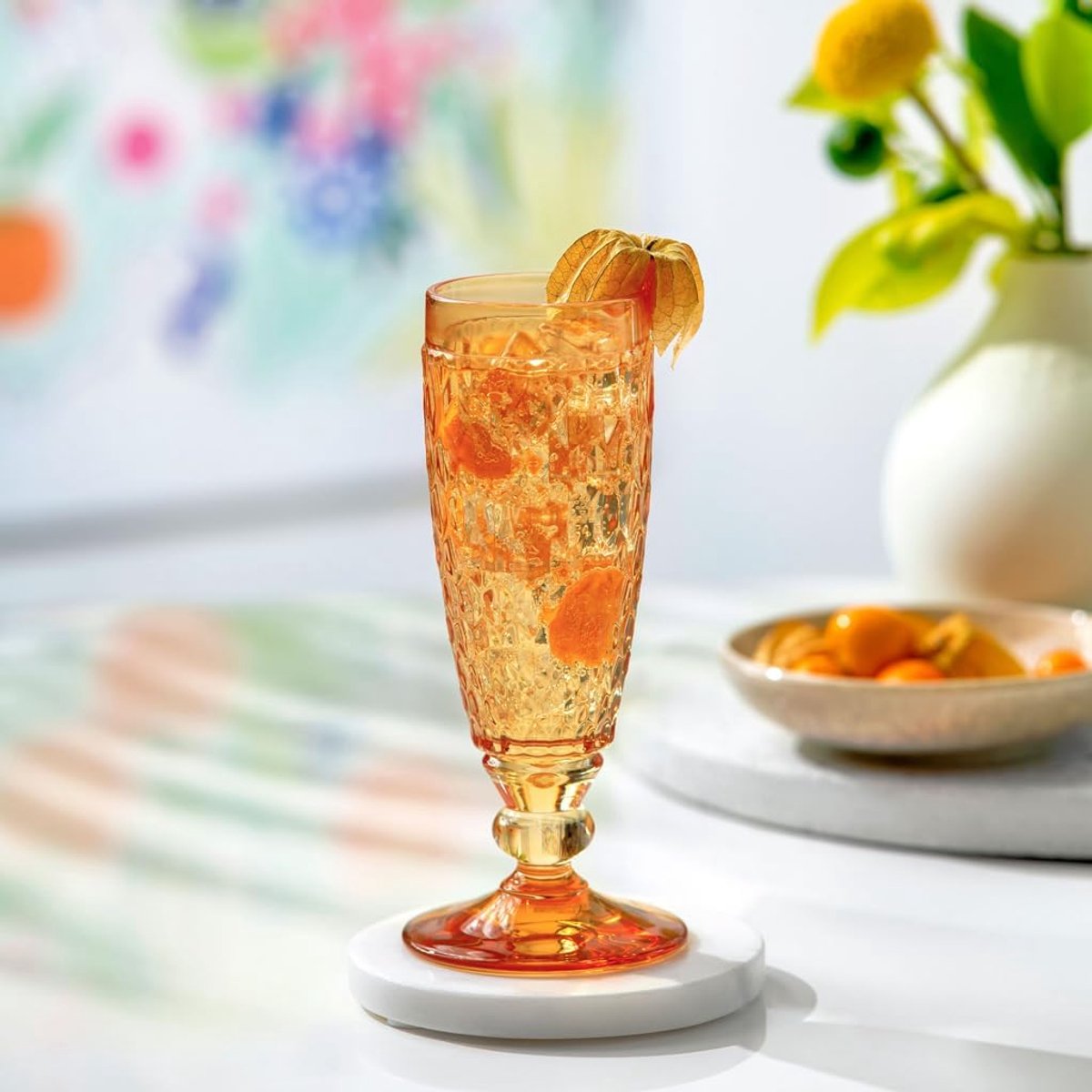 Feestelijk Champagneglas Facetpatroon Kristal Vaatwasmachinebestendig